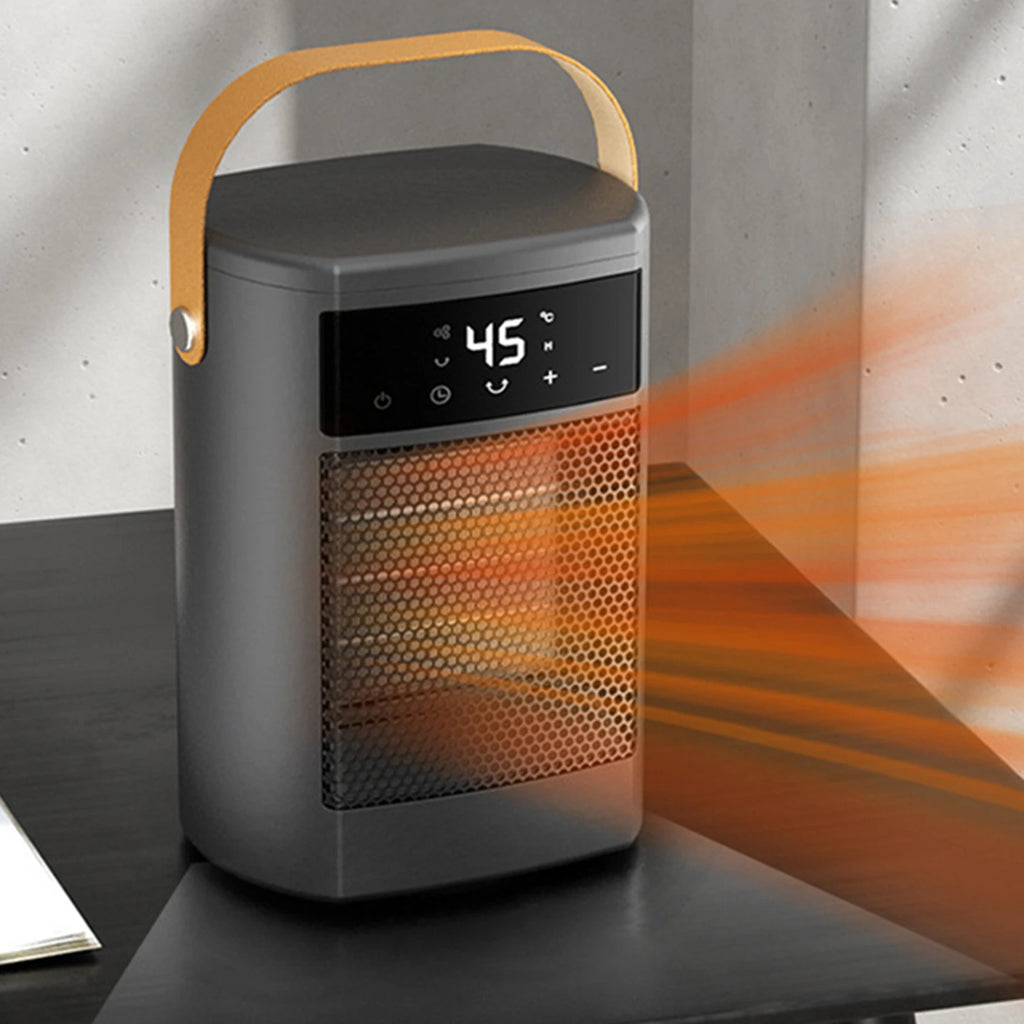 Portable 1500W PTC Ceramic Space Heater | Digital Display Fan