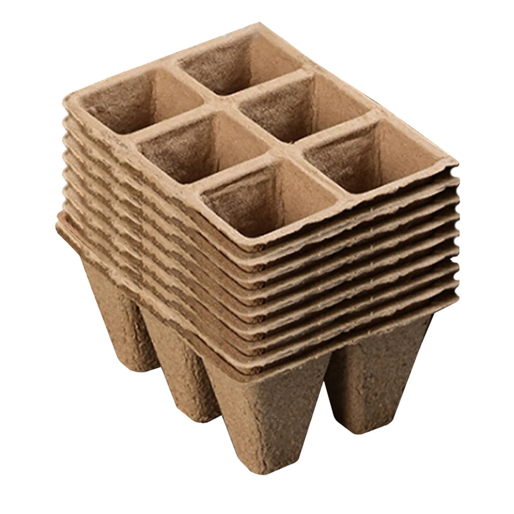 10/20Pcs Biodegradable Seed Starter Peat Pots Seed Growing Tray Planting Seed Tray Kit for Garden Grow Box Supplies Nursery Cup Oasis Select 10pcs