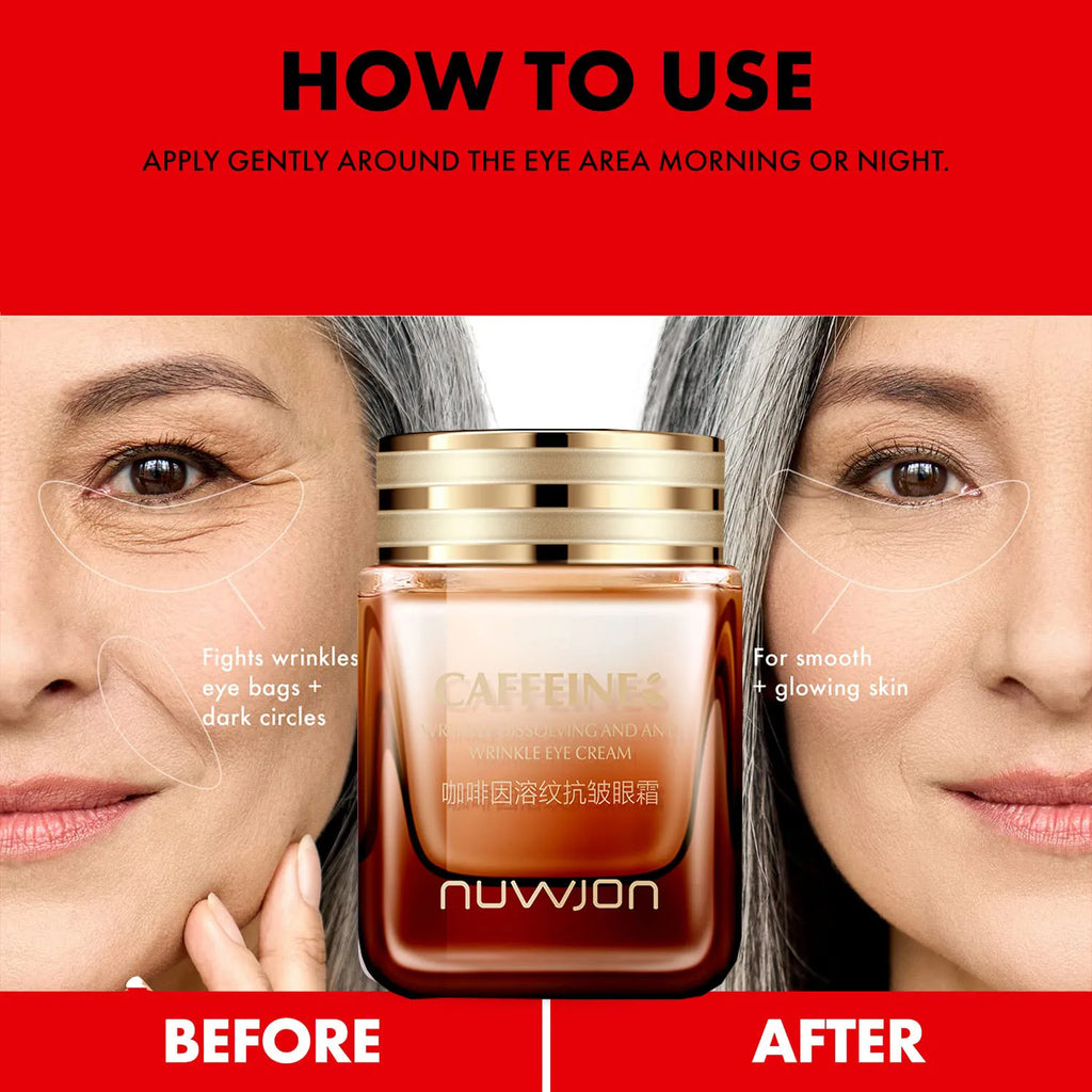 Caffeine Eye Cream – Dark Circles, Puffiness & Fine Lines