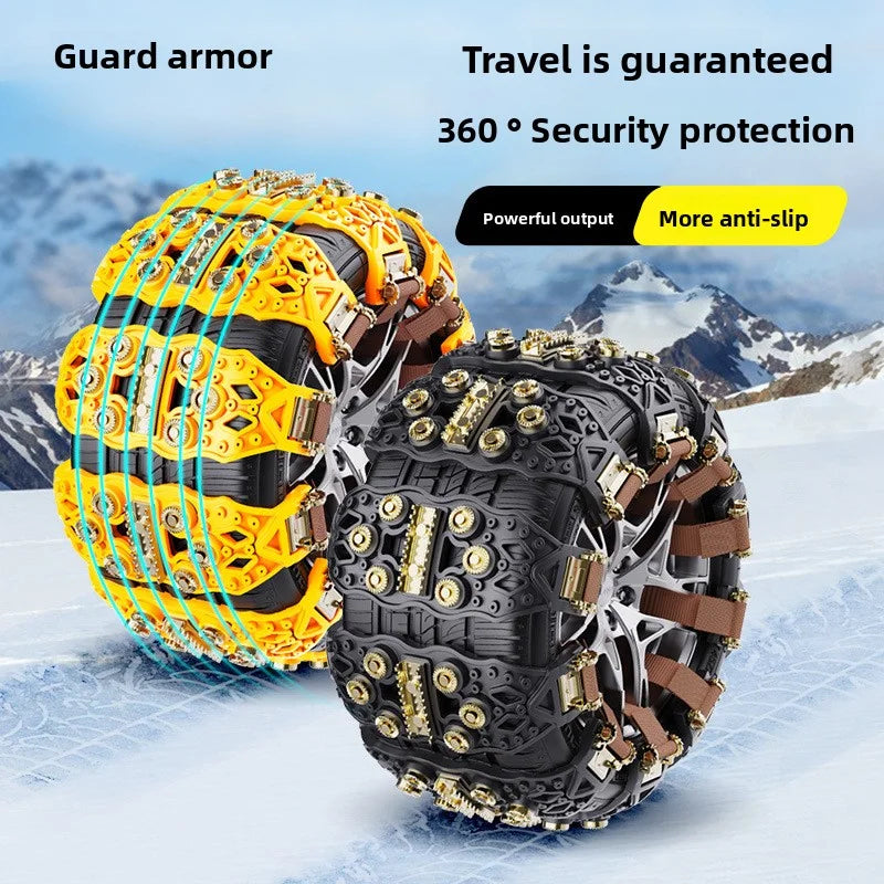 Car tire anti-skid chain, small car off-road vehicle SUV universal type TPU thick winter snow chain Oasis Select