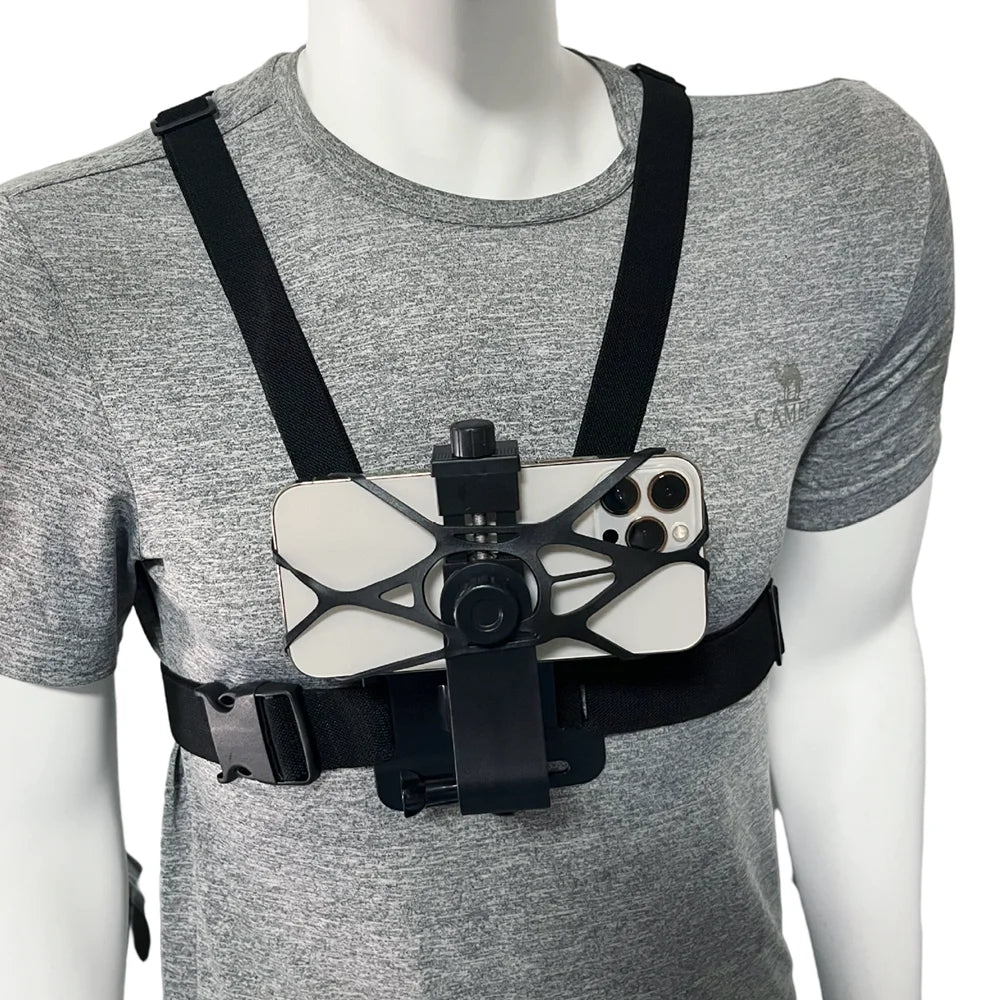 Chest Strap Mount for GoPro, DJI & iPhone – 360° POV
