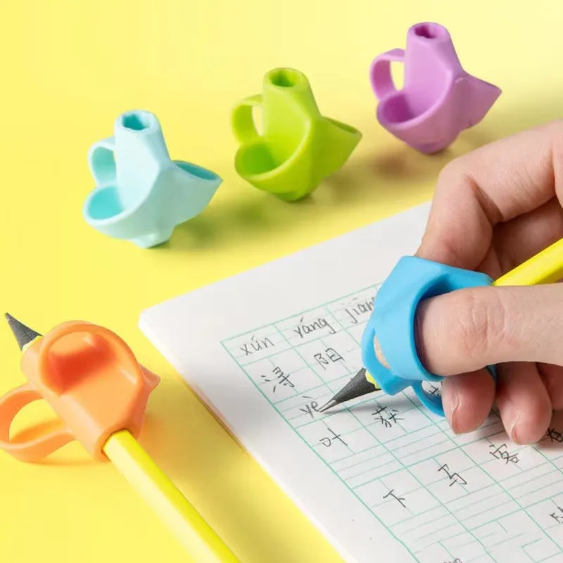 5/30pcs Kids Pen Grip Posture Corrector Silicone Pencil Holder For Children Ergonomic Writing Aid Tool For Handwriting Practice Oasis Select