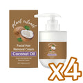 Coconut Hair Removal Cream Painless Depilation Quick & Gentle Long Lasting Moisturizing & Soothing Redness Hair Growth Inhibitor Oasis Select 100g Boxed x 4