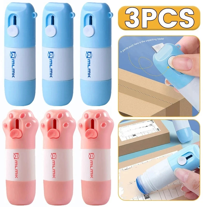 2 In 1 Thermal Paper Correction Fluid with Unboxing Knife Durable Thermal Paper Data Identity Protection Fluid Eraser Box Opener Oasis Select