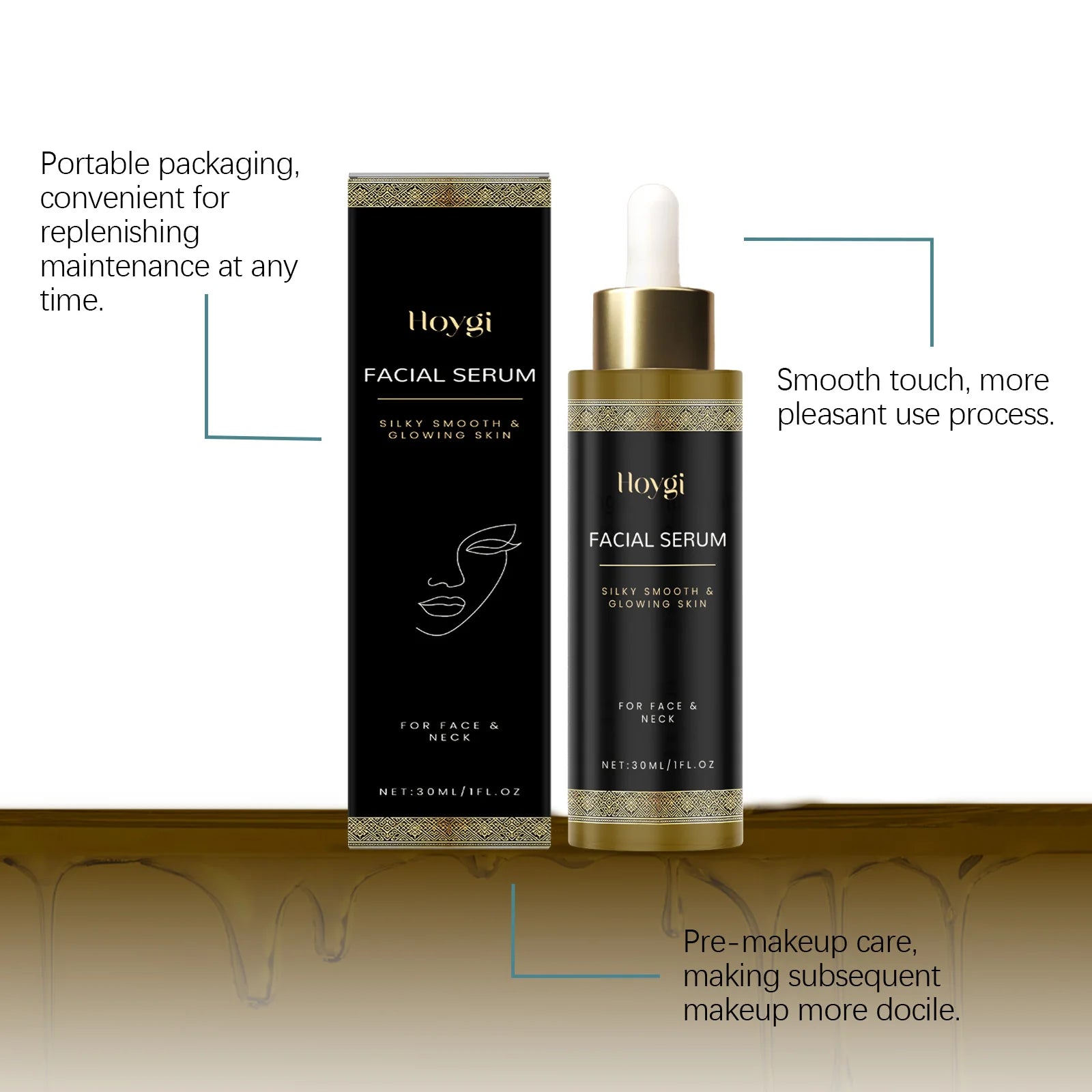 Hoygi Facial Essence Serum – Hydrating & Radiance-Boosting 30ml Face Serum Oasis Select