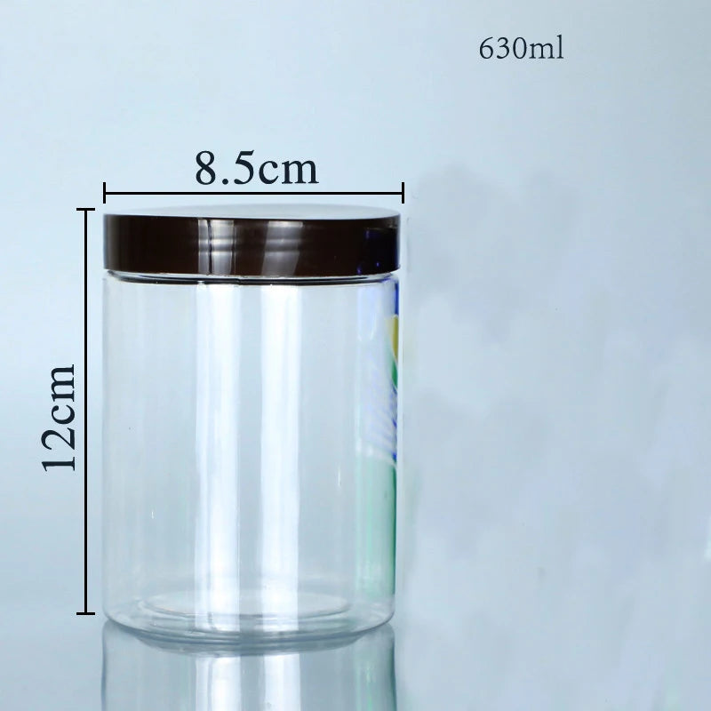 PET Clear Sealed Food Storage Jar – Wide Mouth Airtight Container