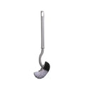 S-Shape Long Handle Toilet Brush – Wall-Mounted Soft Bristles Toilet Brush Oasis Select Gray