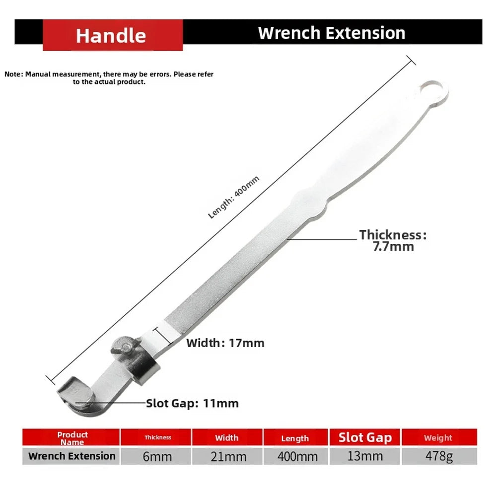 Wrench Extension Rod Wrench Extension Bar High Carbon Steel Red Handle With Hexagon End Car Repair Tool Oasis Select B