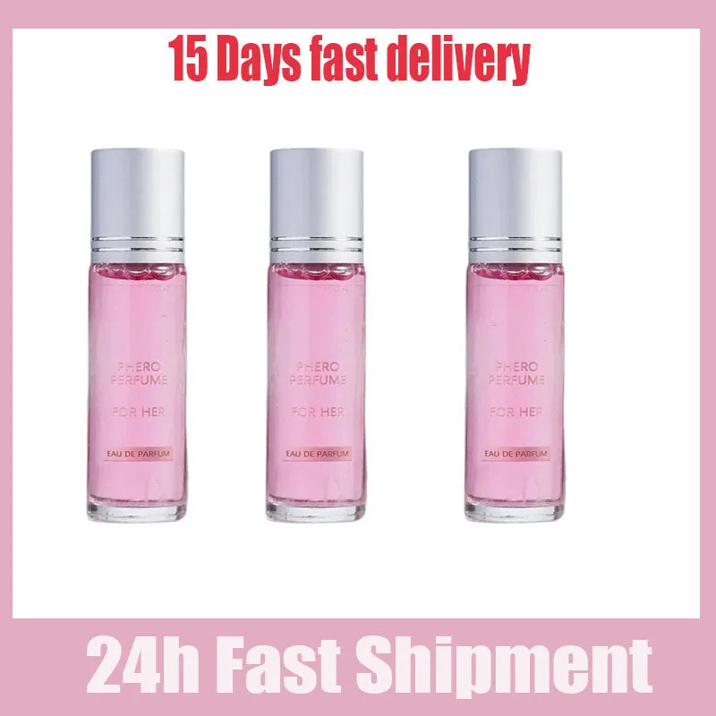 EELHOE 10ml Pink Rollerball Fragrance – Long-Lasting Scent Roll-On Fragrance Oasis Select 3pc