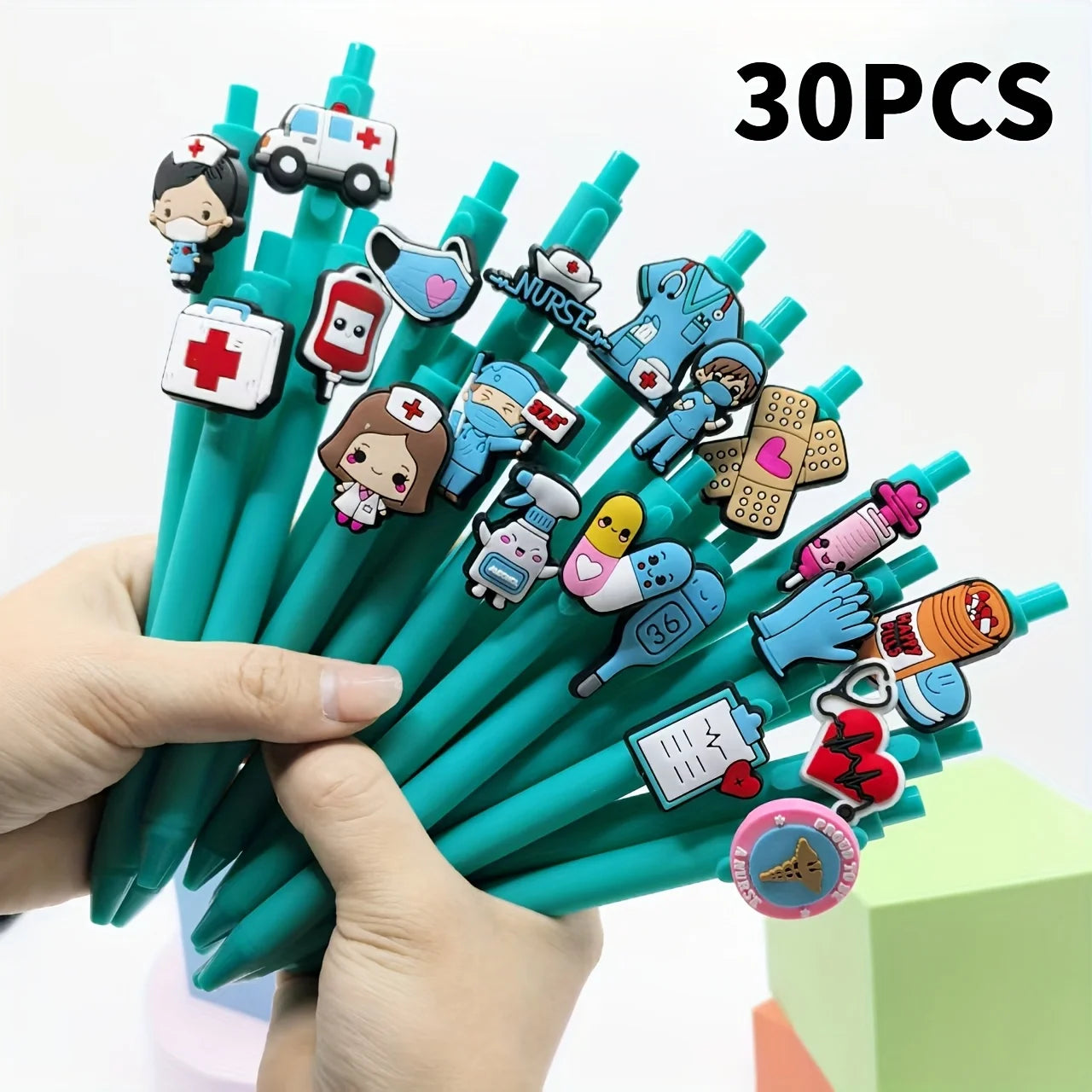 20/30/5pcs Nurse Doctor Writing Gel Pens Medical Record Pen Nurses Day Gift Pen Random Styles Oasis Select random 30PCS