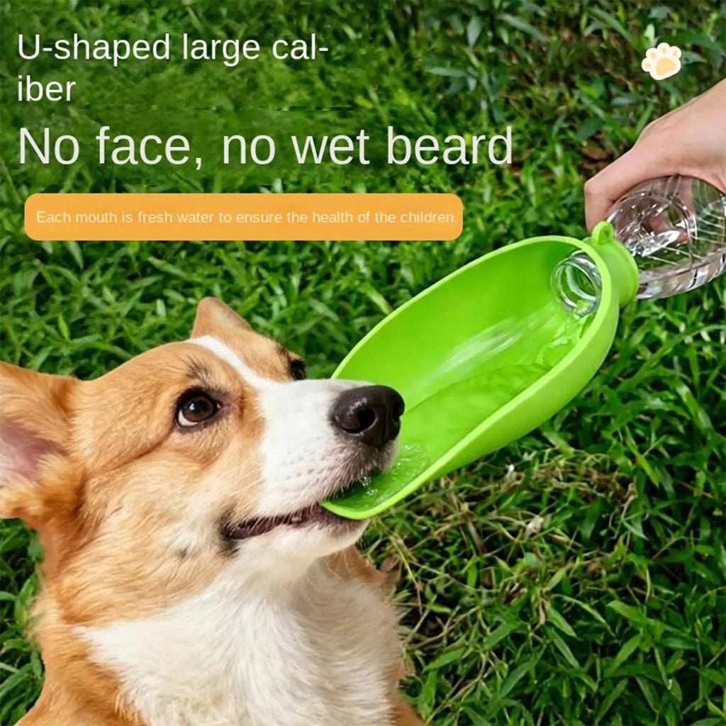 Dog Bottle Water Dispenser Foldable Portable Pet Supplies Dog Walking Accessories Water Bowl for Hiking Camping Backpacking Oasis Select