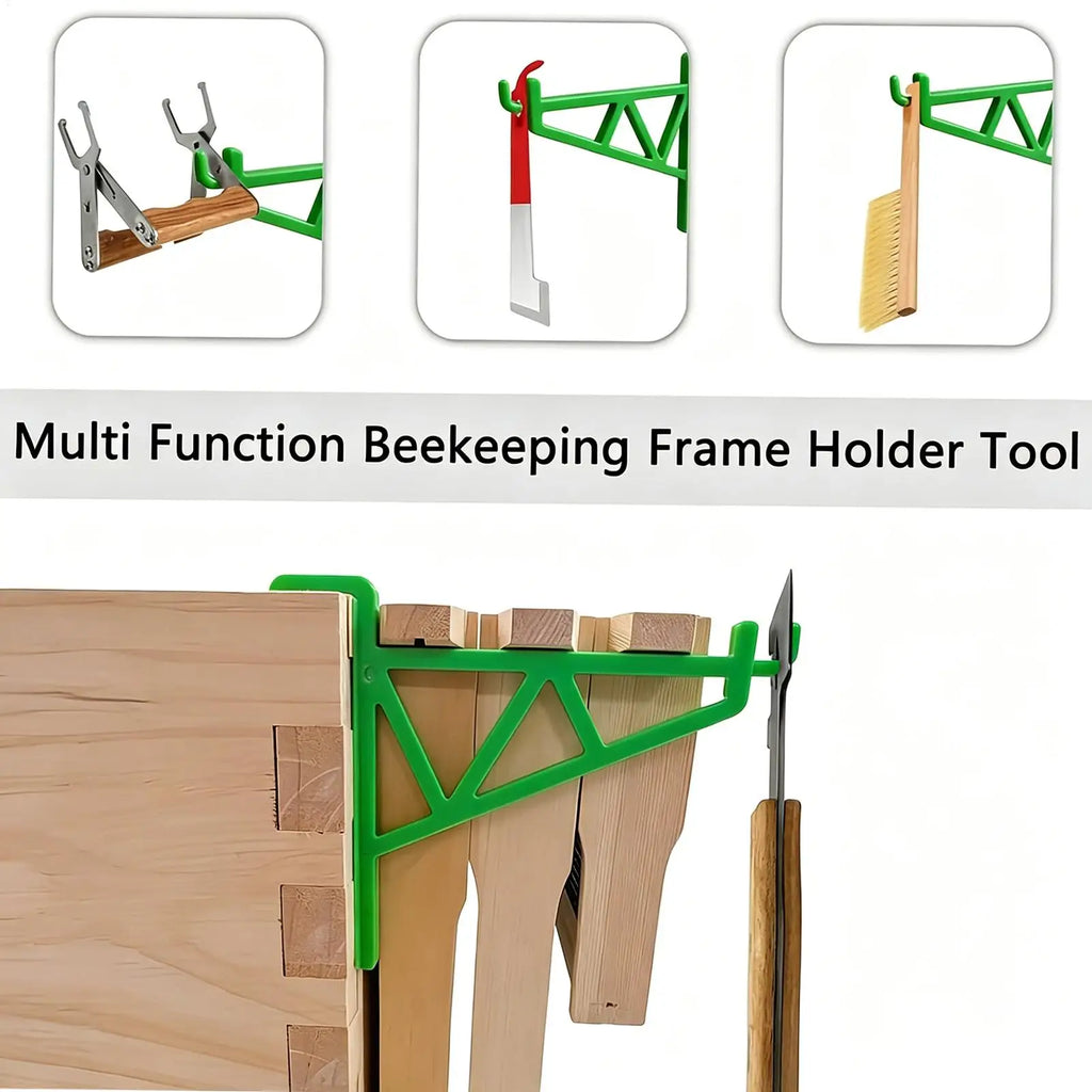Beehive Frame Holder 2Pcs Heavy Duty Plastic Beekeeping Grip Frame Perch Bee Hive Support Rack Bracket Beekeeping Supplies Oasis Select