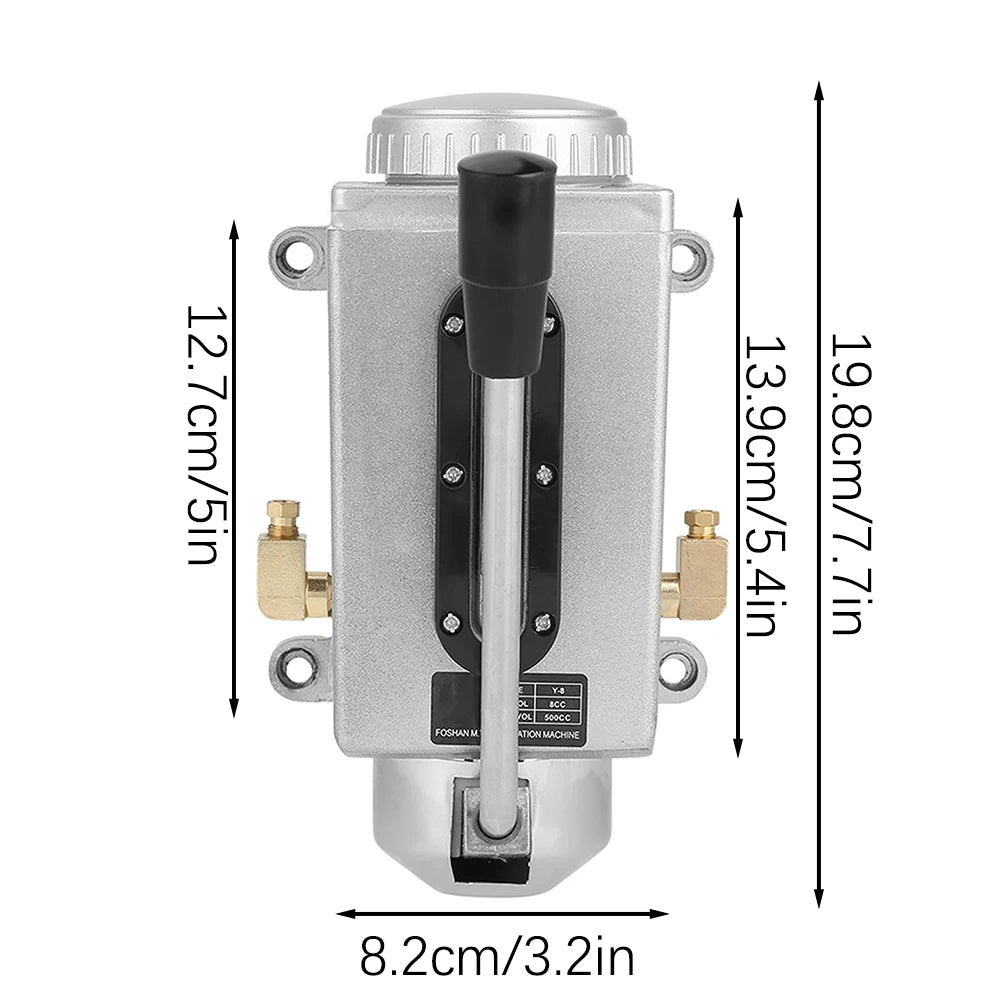 Manual Double Outlet Lubrication Oil Pump – CNC & Lathe