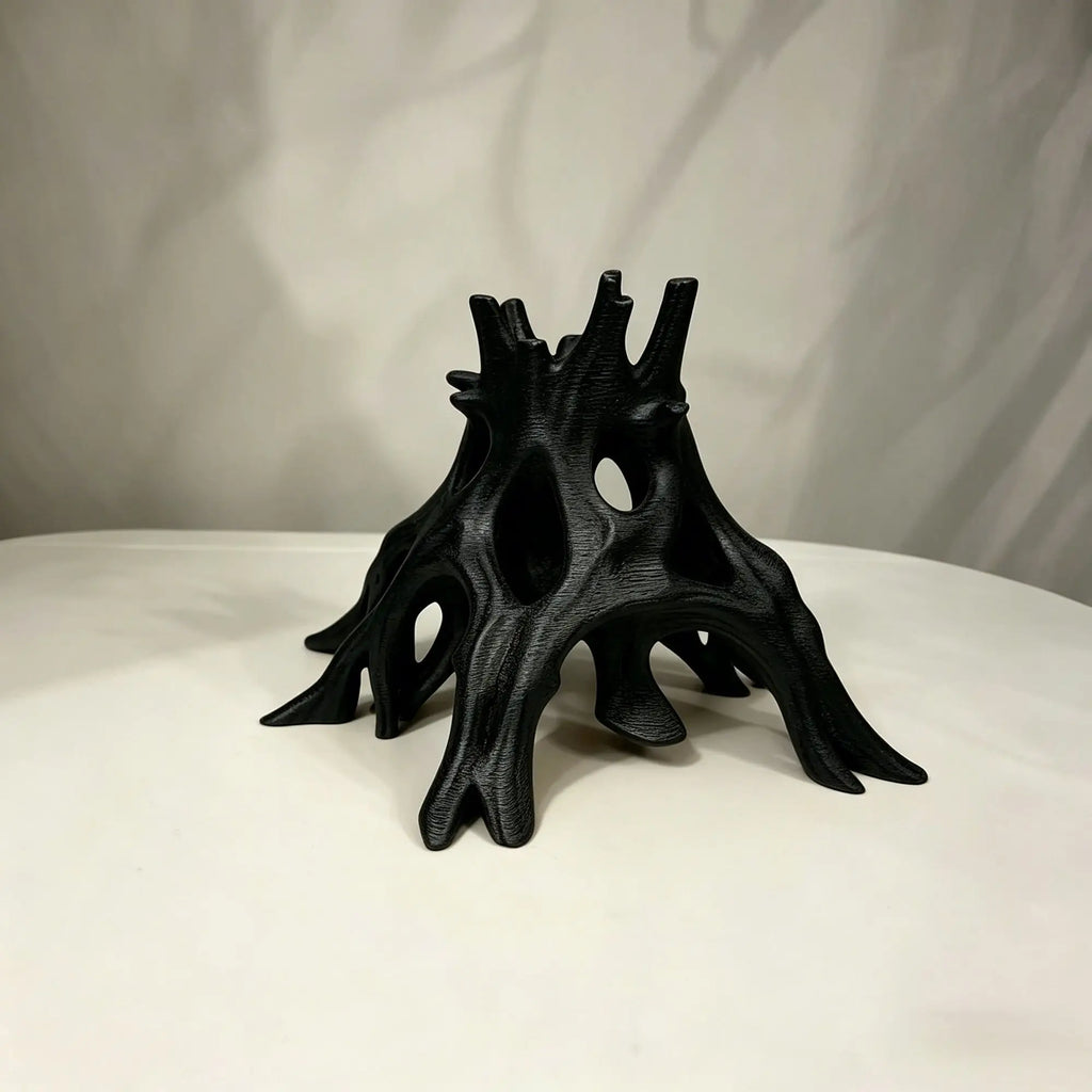 Tree Root Caves Fish Shrimp Crawling Pets Hideout Breeding House Driftwood Root Aquarium Hideout Multi-Hole Fish Shrimp Shelter Oasis Select Black 8.3x10x6.4cm
