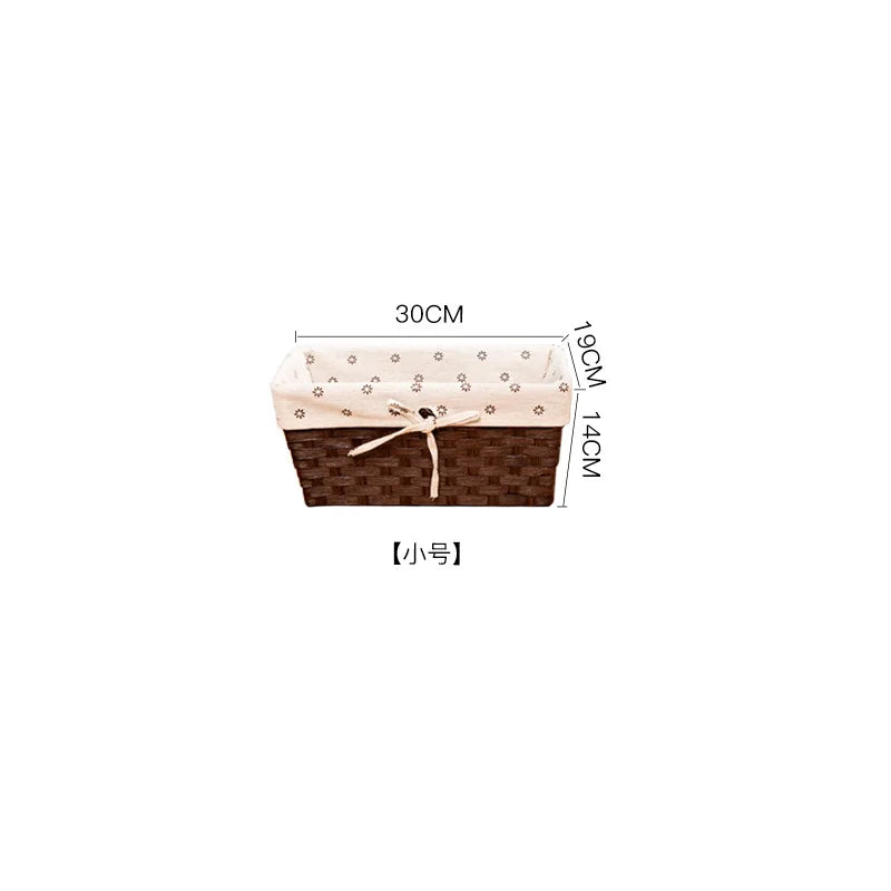 Enlarged Storage Basket, Paper Rope Woven Basket Hollowed-out Storage Basket Toys Cosmetics Entrance Key Storage Basket Woven Oasis Select M