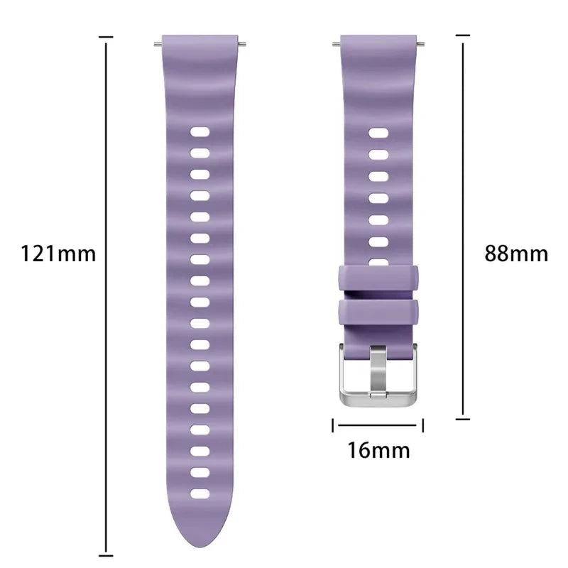 18mm Silicone Watch Strap for Huawei GT4/GT5/GT6 & Garmin Silicone Watch Strap Oasis Select