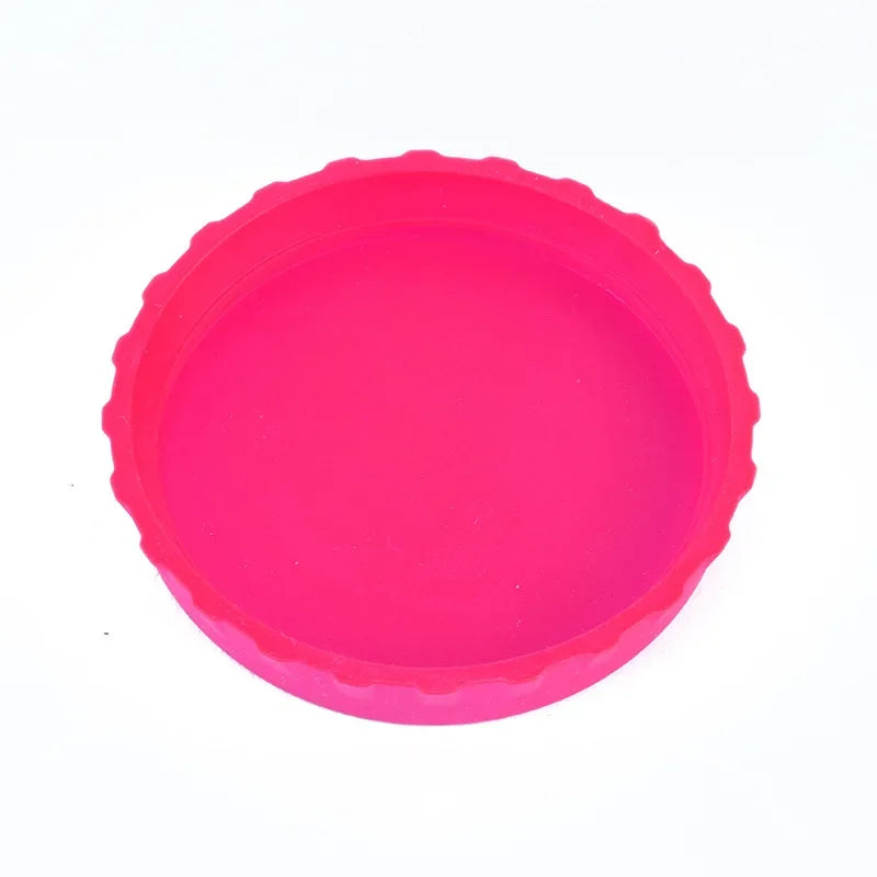 6 Pack Silicone Soda Lid Beverage Can Cover Beer Bottle Caps Juice Can Topper Reusable Coke Can Saver 6 Color Can Stopper Oasis Select Pink