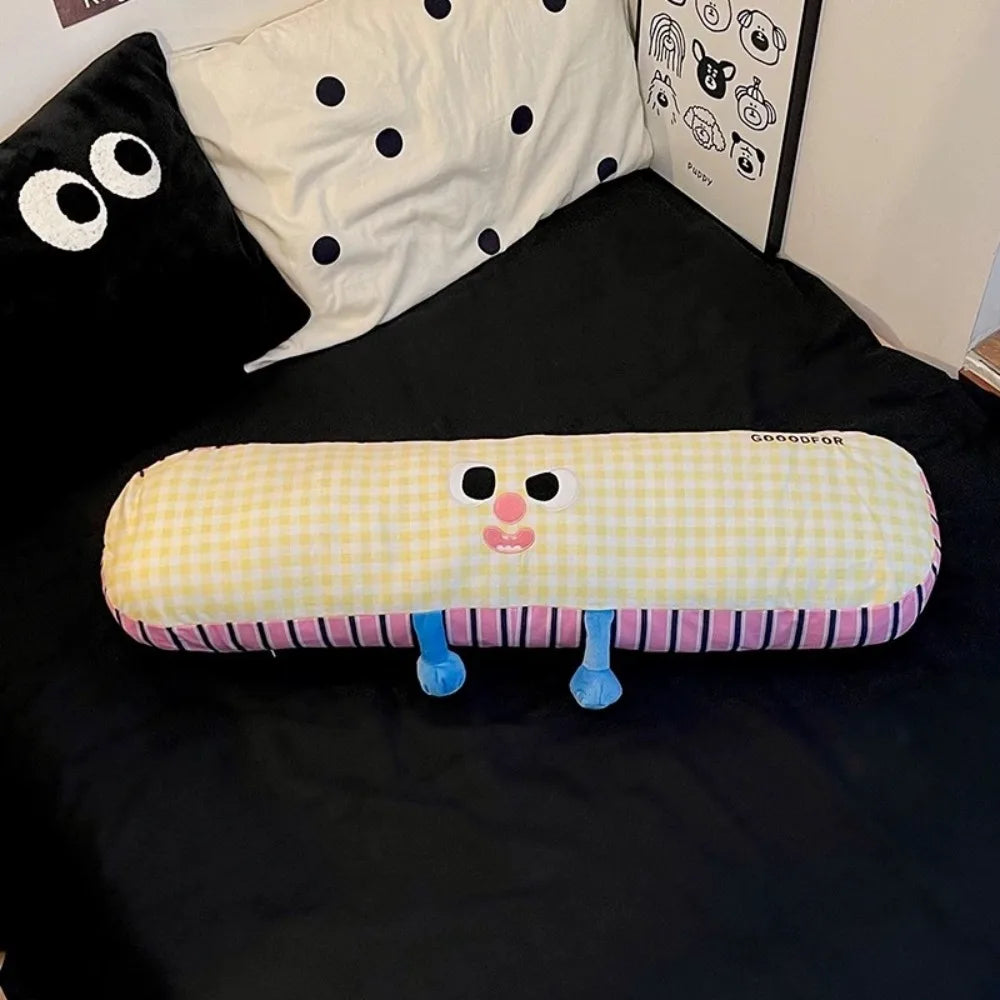 Cute Soft Long Body Pillow – 90cm Cotton Side Sleeper Cushion