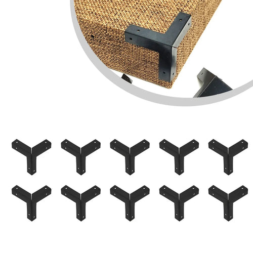 10PCS Storage Case Box Corners Brackets Jewelry Box Side Corner Protectors Furniture Corner Protector With Screw Hardware Oasis Select