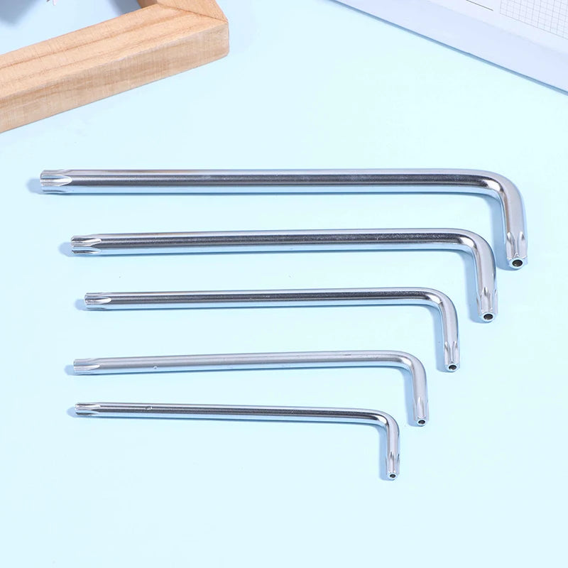 9Pcs Torx Star Wrench Kit Extended Allen Keys L-Type Hexagon Spanner Plum Blossom Dual End Screwdriver Hex Tool Set Oasis Select