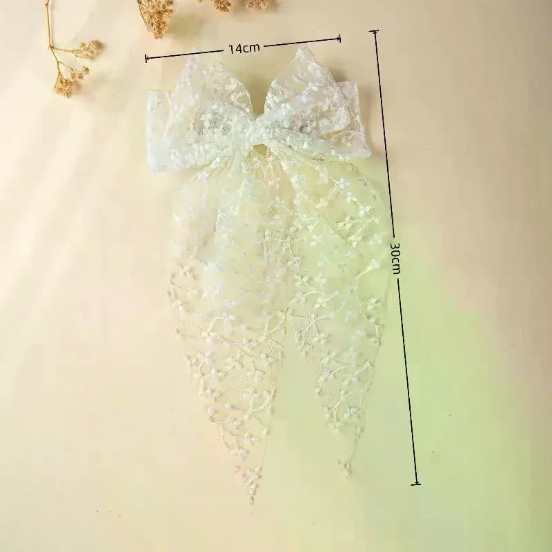 Girls Lace Swallowtail Bow Hair Clip – Princess Hairpin Gift Girls Hair Clip Oasis Select