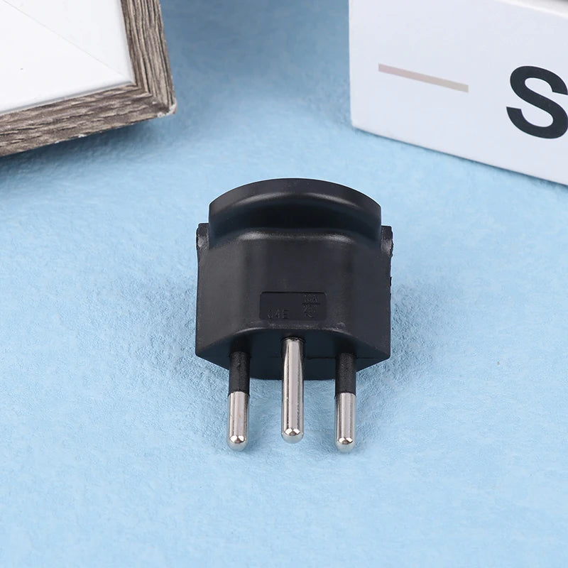 1Pc Plug Travel Adapter Europe German TO Swiss Plugs 10A 250V Power Plug EU To Switzerland Electrical Plug Adapter Oasis Select
