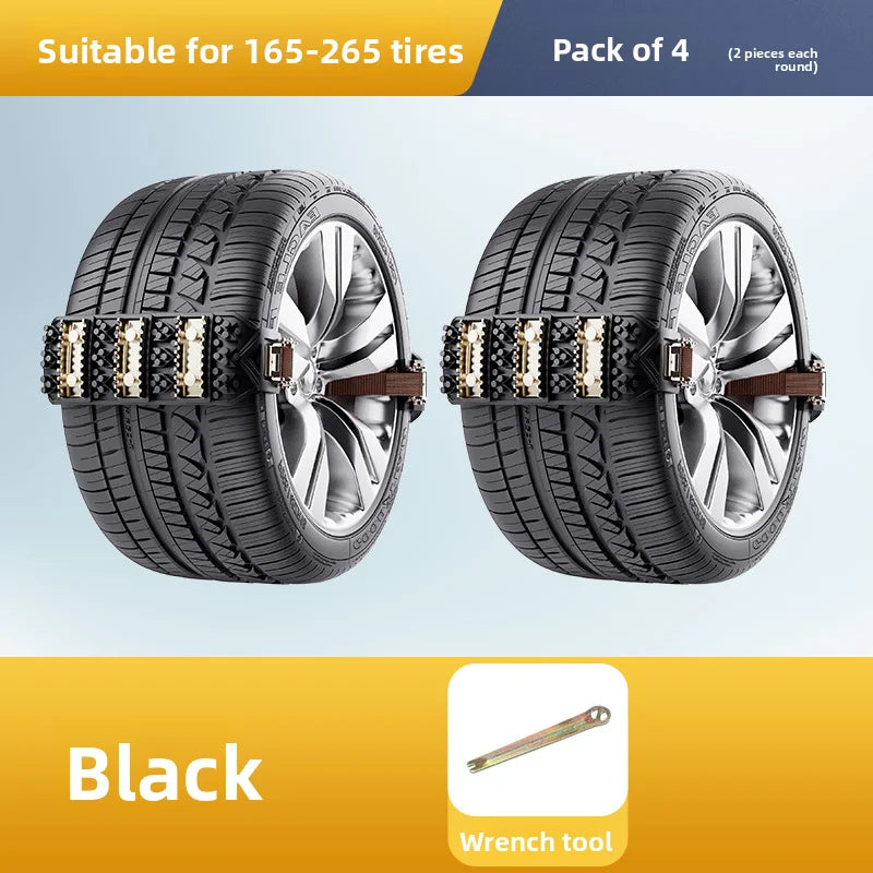 Car tire anti-skid chain, sedan off-road vehicle, universal cow tendon anti-skid emergency rescue chain Oasis Select