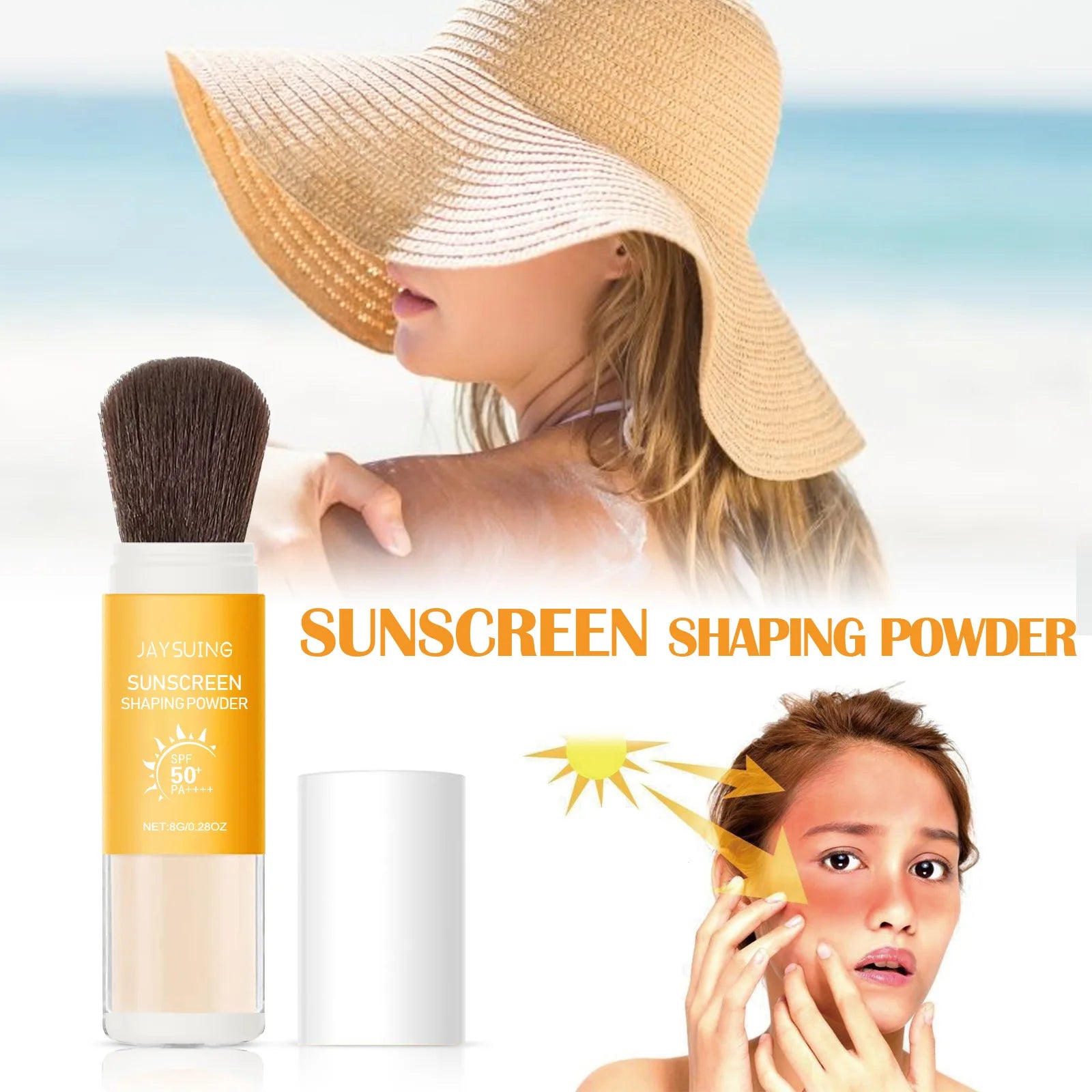 Jaysuing Sunscreen Loose Powder Lasting Oil Control Matte Texture Smooth Skins Lightweight Outdoor Spf50 Makeup Setting Powder Oasis Select
