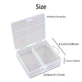 100-Slot AA & AAA Battery Storage Box | Transparent Organizer