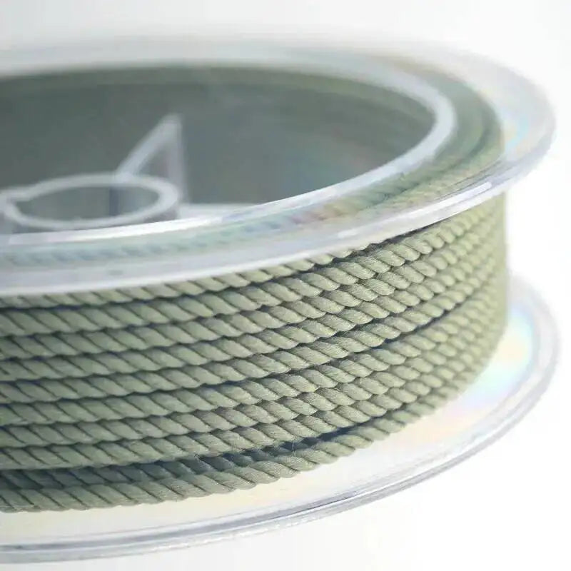 1mm 45m Silk Thread Milan Braided Cord DIY Jewelry Accessories Jewelry Making Supplies Twine Beading Threads HandCrafts Rope Oasis Select Light Green 1mm 15m