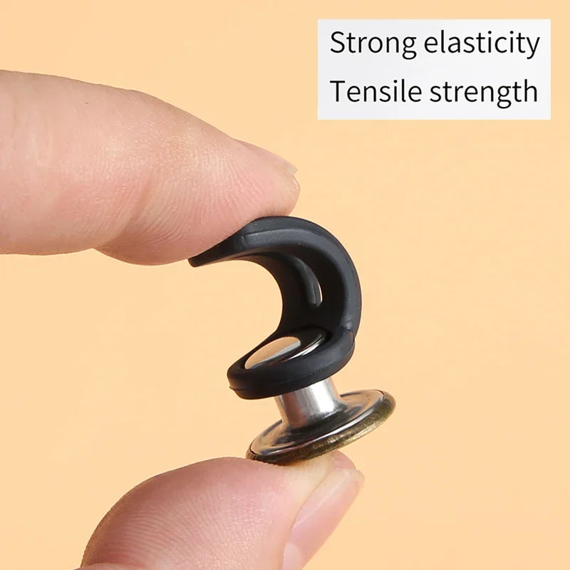 5/10pcs Metal Button Extender Perfect To Any Jeans Pants Free Sewing Retractable Jeans Waist Button Extended Buckles Fixing Kit Oasis Select