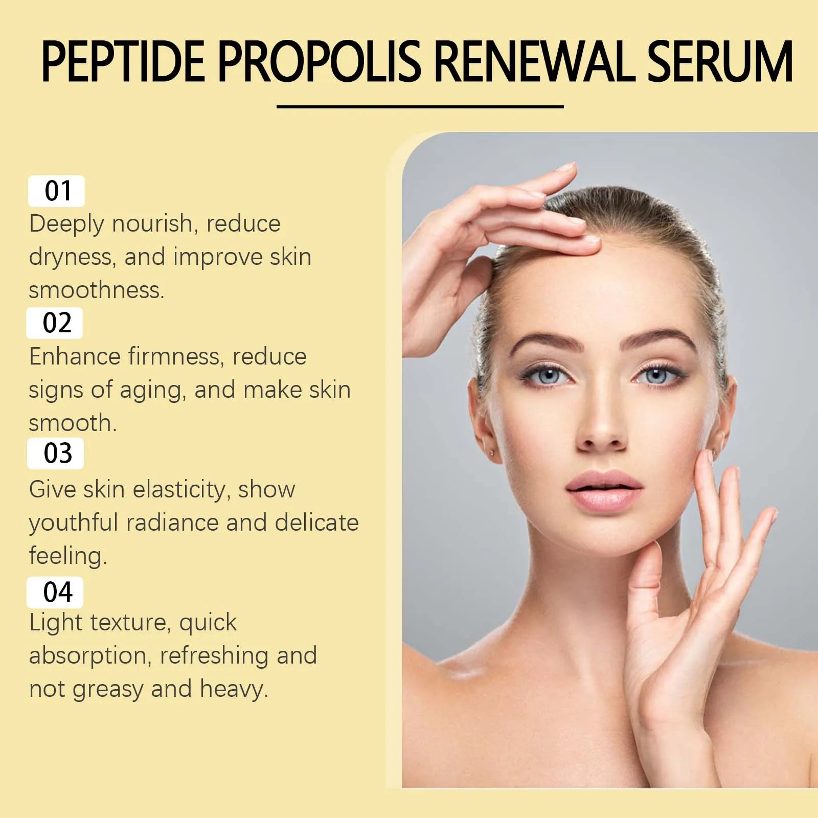 Hoygi Peptide Propolis Face Serum – Firming & Anti-Aging