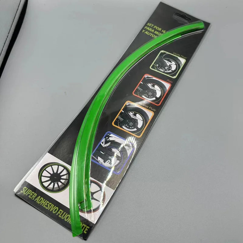 Motorcycle wheel hub sticker, off-road rider car, steel rim color strip sticker, wear-resistant and waterproof universal version Oasis Select D