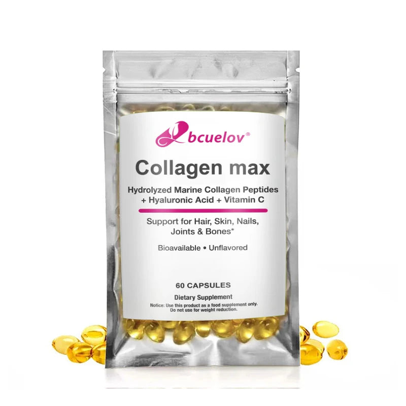 Marine Collagen Peptides with Hyaluronic Acid & Vitamin C – 60ct