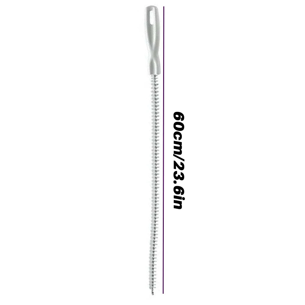 1-3pcs flexible drain hair removers, pipe hair cleaning, drain cleaning brushes, 45/60 cm, toilet unclogging, blockage removal Oasis Select 60cm 1pc