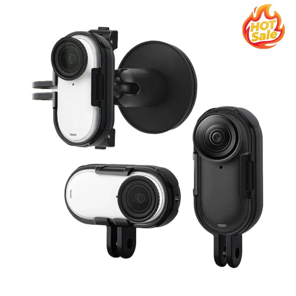 For Insta360 GO 3/GO 3S Vertical & Horizontal Action Mount Set Adapter Mount Long Screw Frame Shell Extend Case Protective Case Oasis Select