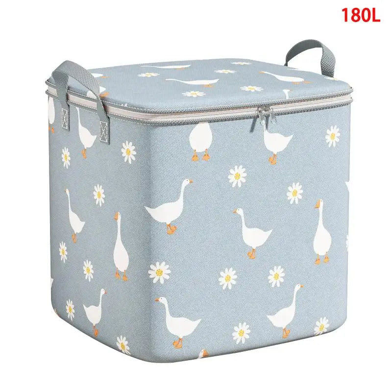 Foldable Non-Woven Clothes Storage Bag | Large Capacity Zipper