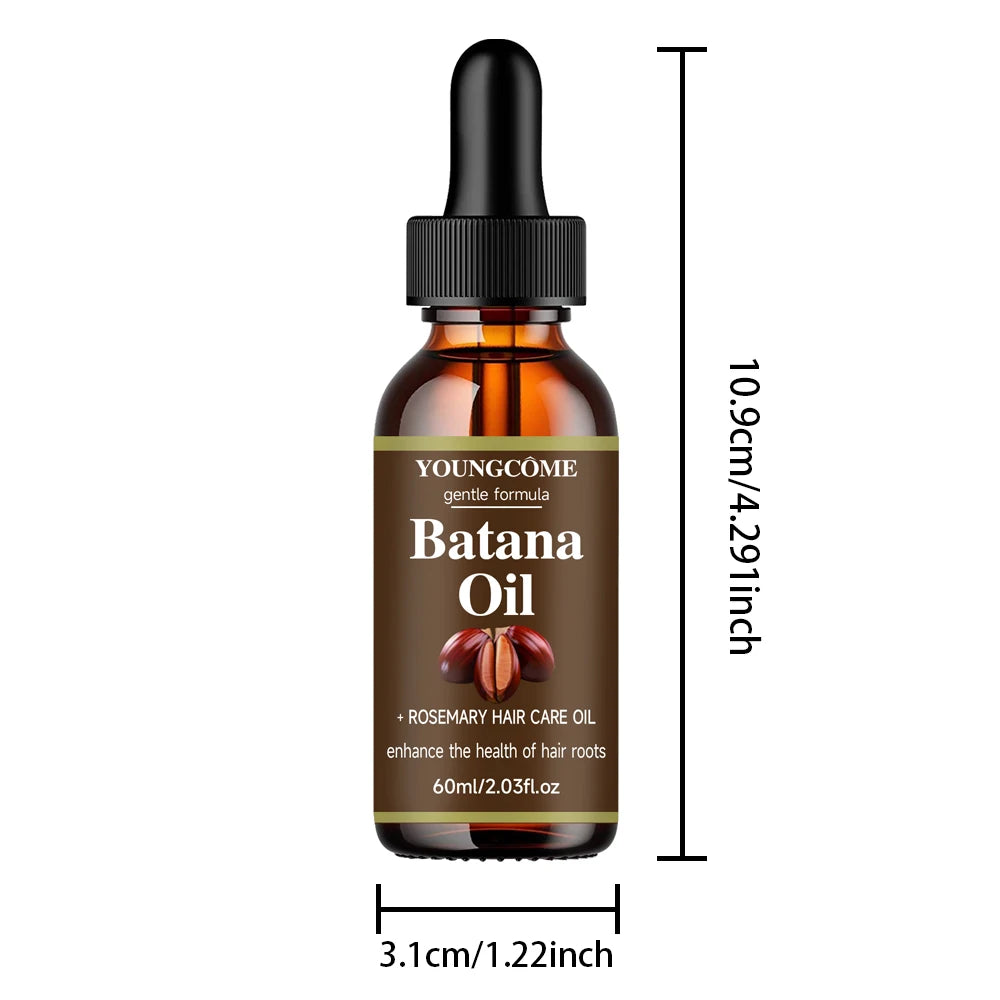 40ml/60ml Batana Rosemary Mint Scalp Hair Strengthening Oil Biotin Essential Oils Nourishing Treatment Split Ends Dry All Types Oasis Select 60ml