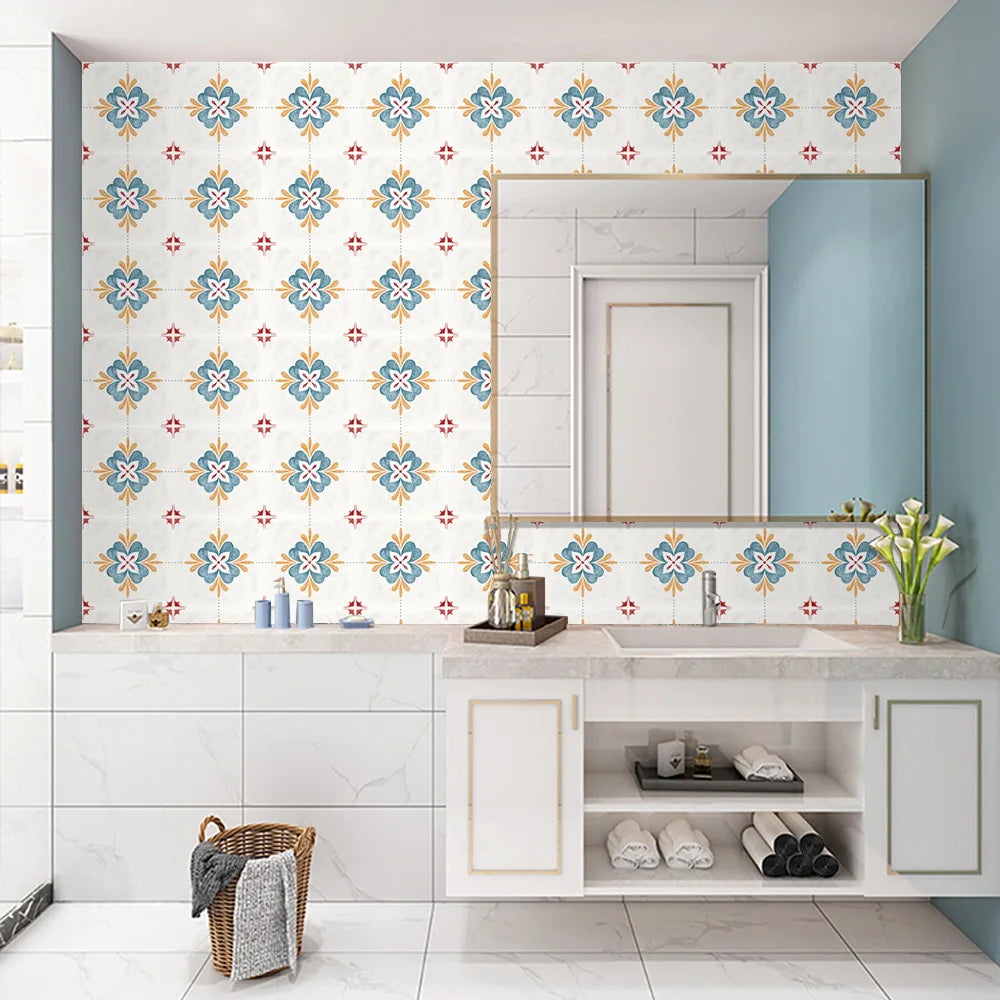 Crystal tiles pasted mosaic wall pasted retro tiles tiles pasted simple kitchen stove stickers pvc wall stickers Oasis Select