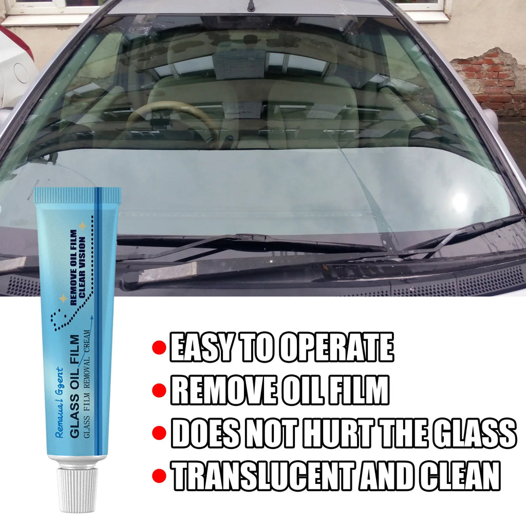 Car Glass Oil Film Remover Remove Stubborn Oil Film Dirt Stain Anti Smear Not Scratch Glass Restore Clarity Car Glass Cleaner Oasis Select