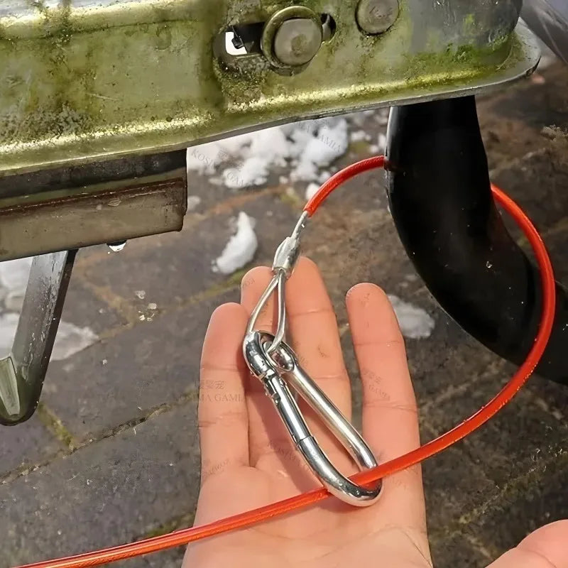 Car Caravan Brake Away Safety Cable Stainless Steel Wire Rope for Trailer Breakaway Rope Braked Hitch Car Accessories Oasis Select
