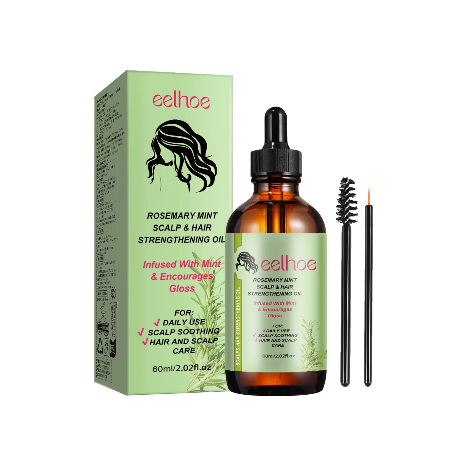 EELHOE Rosemary Hair Oil – Anti-Frizz, Shine & Scalp Care