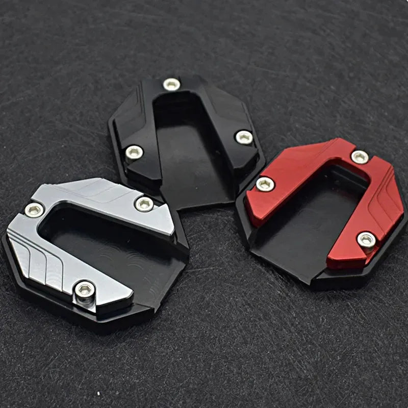 1/2/4pcs Universal Bicycle Foot Extension Kickstand Accessories Motorcycle Side Stand Cover Aluminum Alloy Motorcycle Stands Pad Oasis Select
