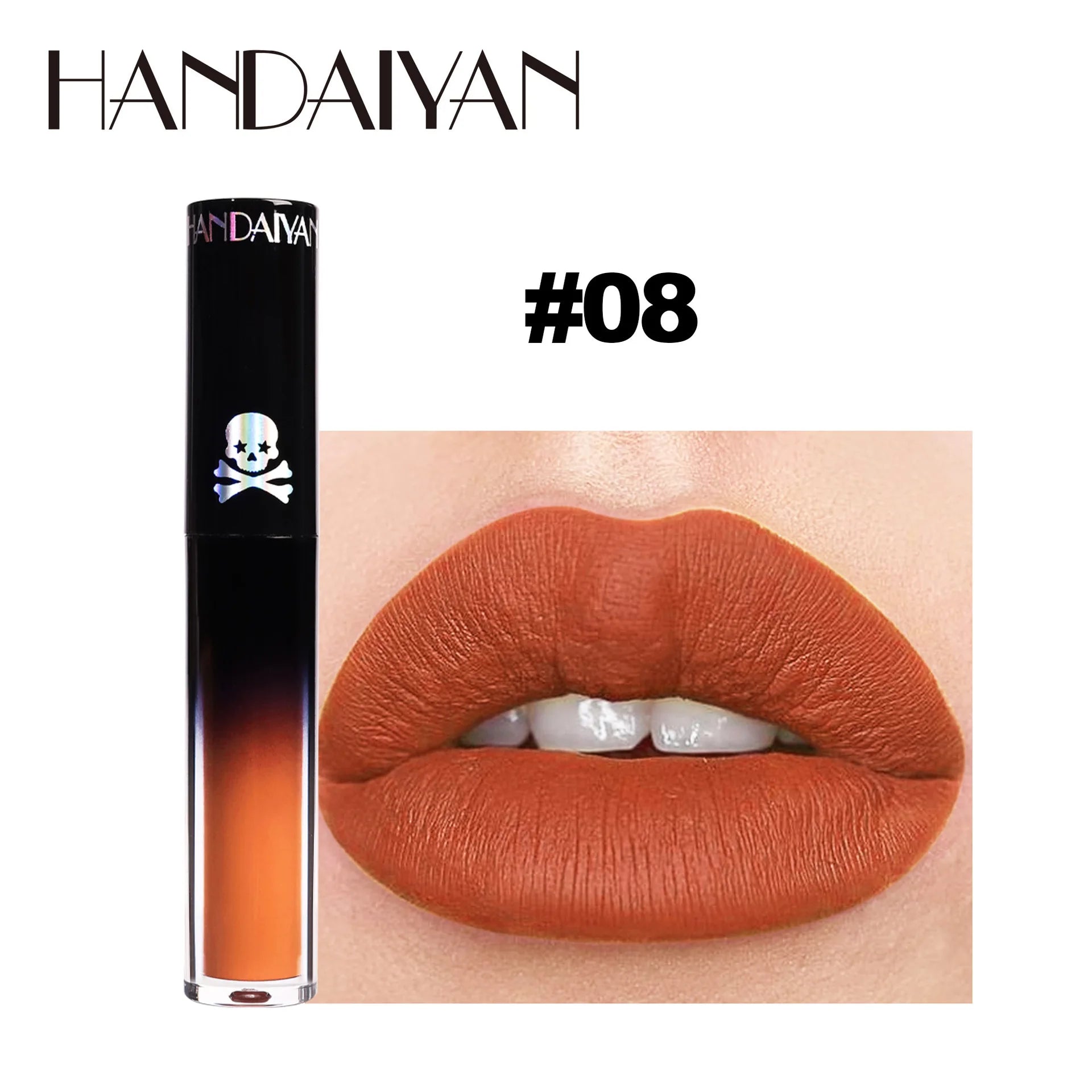 Handaiyan Matte Vampire Lip Gloss – Black & Purple Waterproof