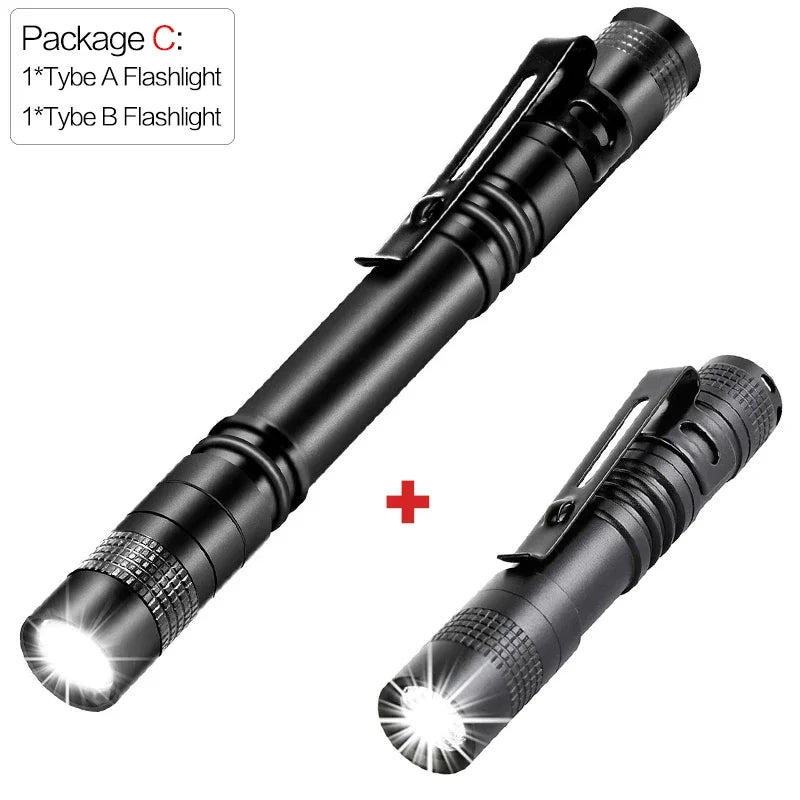 Mini XPE LED Flashlight | Compact Waterproof EDC Pen Torch