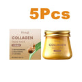 Snail Mucin Collagen Cream Anti Wrinkle Firming Hydrating Face Cream Improves Skin Elasticity & Texture Smoothing Face Skincare Oasis Select 5 x 80g Boxed
