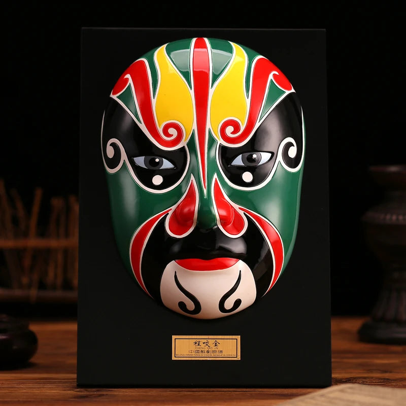 Large Peking Opera facial mask five road God of wealth hanging wall decoration Oasis Select 22