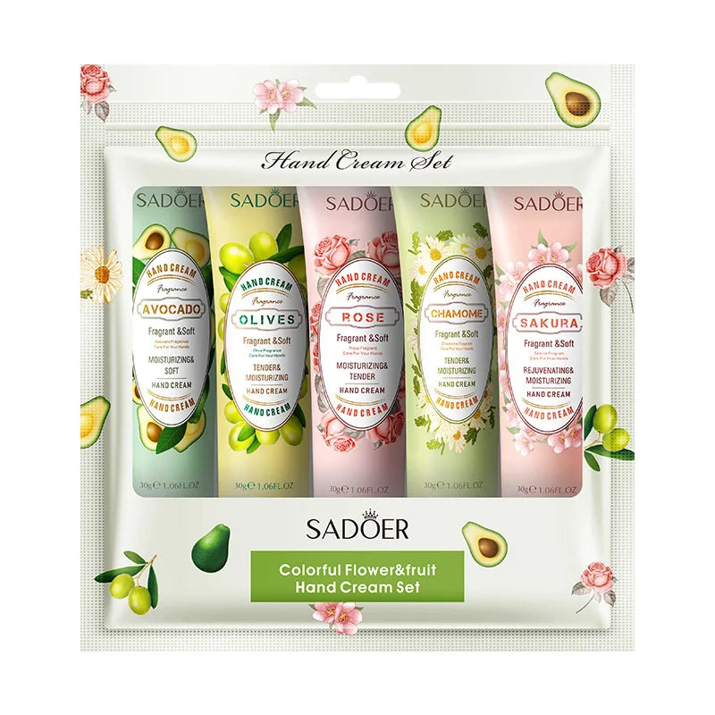 SADOER 15-Pc Avocado Sakura Hand Cream Set – Moisturizing Hand Cream Set Oasis Select