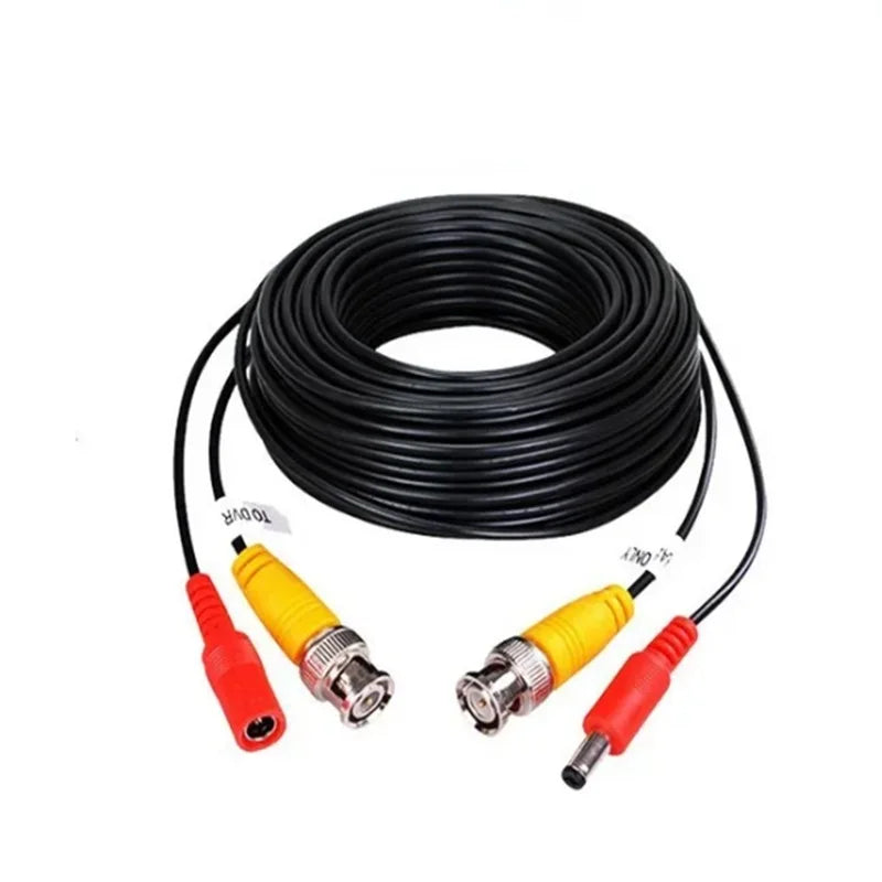 5m 10m 15m BNC+DC 2in1 AHD Camera CCTV Cables HD Video+Power Cable Extension Wire for Analog AHD Surveillance CCTV DVR System Oasis Select 5m