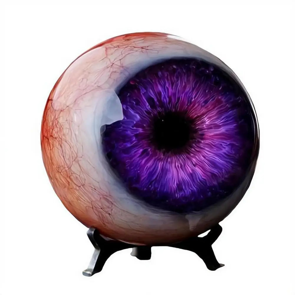 3D Resin Eyeball Figurine – Gothic Cat Pupil Desktop Ornament